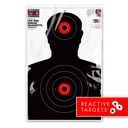 HALO Life-Size Silhouette 12.5"x19" Reactive Targets (Retail 20 Pack)