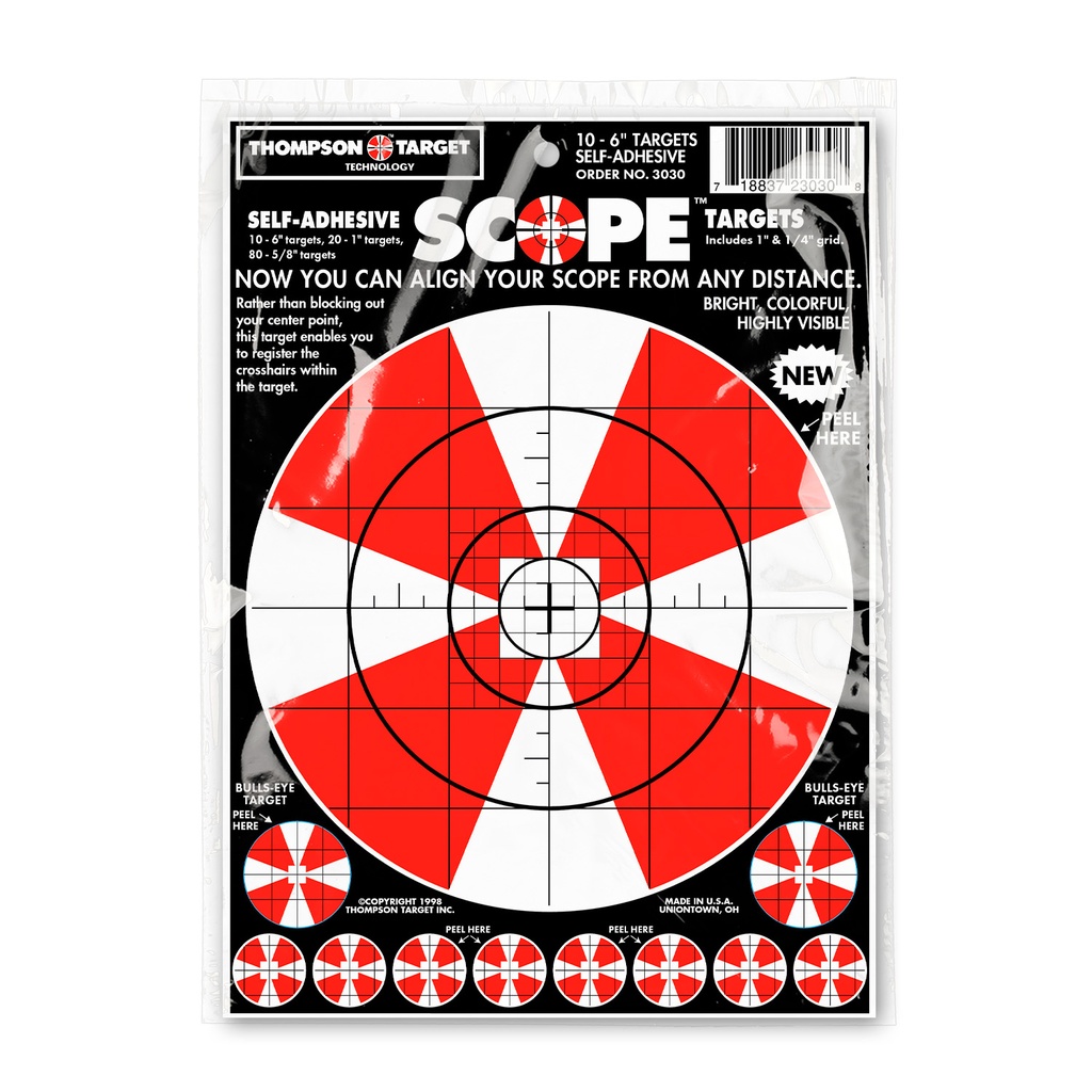 Scope 6.5"x9" Adhesive Targets (Retail 30 Pack)