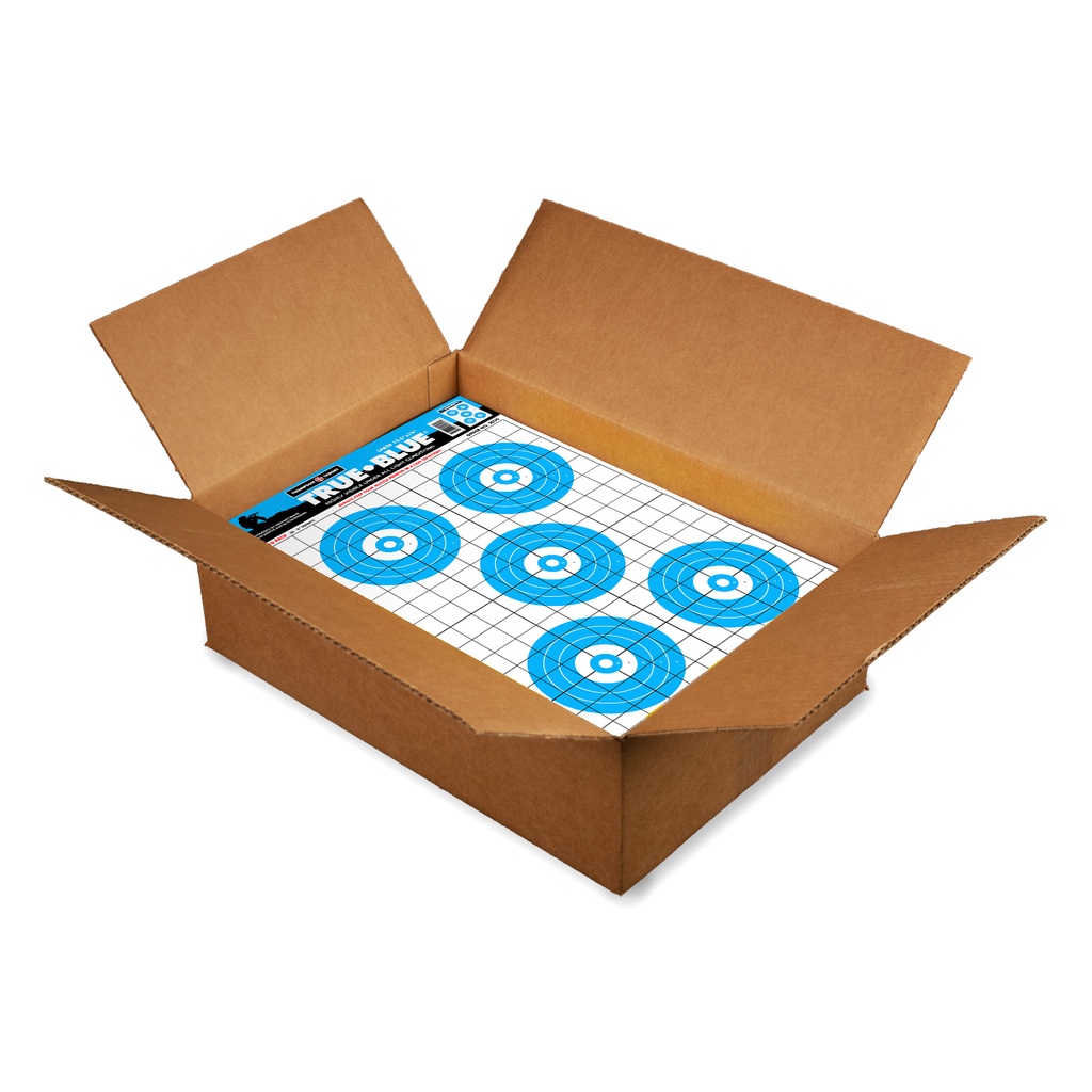 True Blue 12.5&quot;x19&quot; Paper Targets (Bulk 1,000 Case)