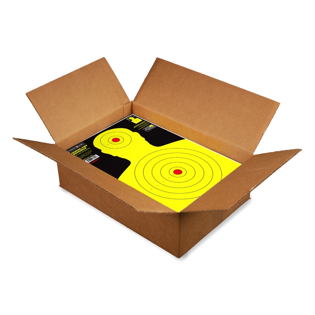 Center-Fire Silhouette 12.5&quot;x19&quot; Paper Targets (Bulk 1,000 Case)