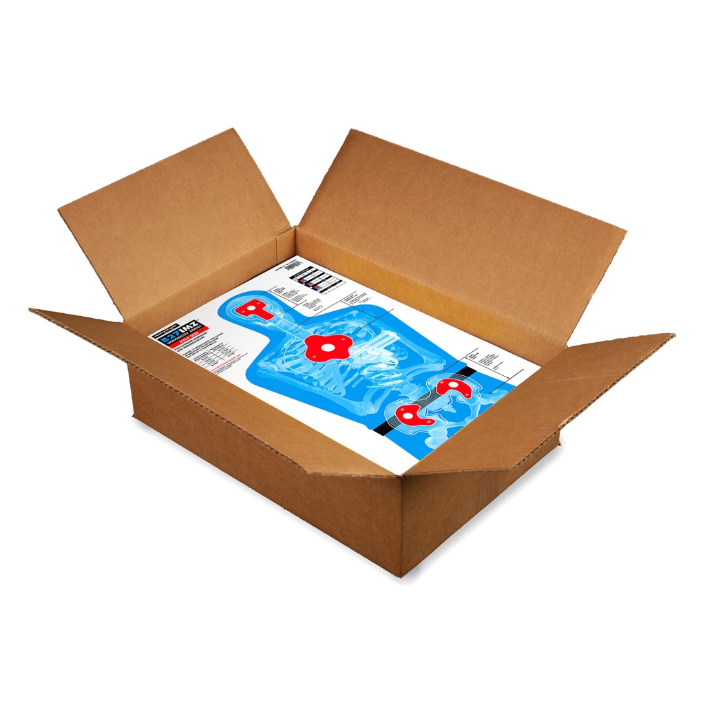B27-IMZ Half-Size Silhouette 12.5&quot;x19&quot; Paper Targets (Bulk 1,000 Case)