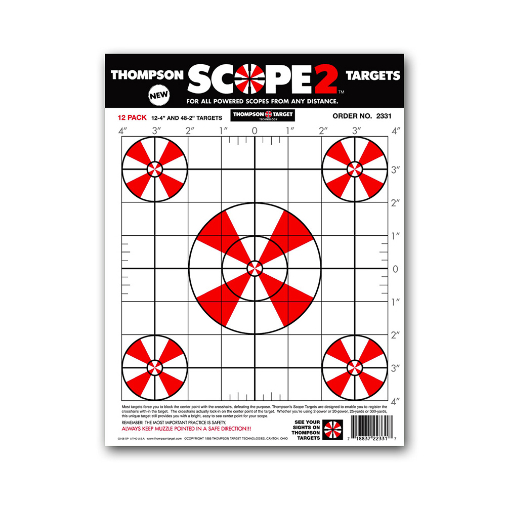 Scope-2 9&quot;x12&quot; Paper Targets (Bulk 500 Pack)