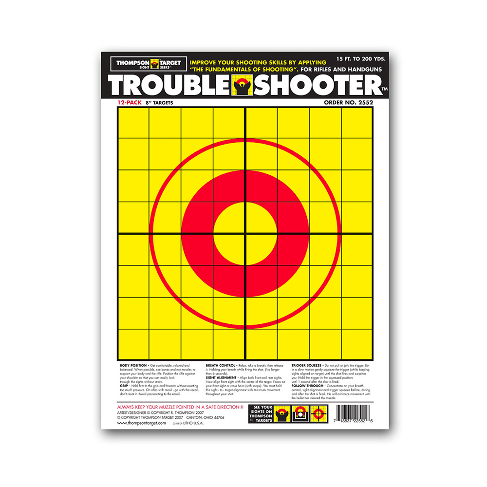 Trouble Shooter 9&quot;x12&quot; Paper Targets (Bulk 500 Pack)