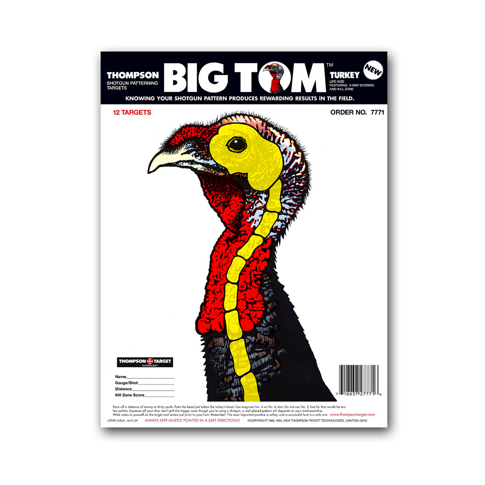 Life-Size Turkey 9"x12" Paper Targets (Bulk 500 Pack)