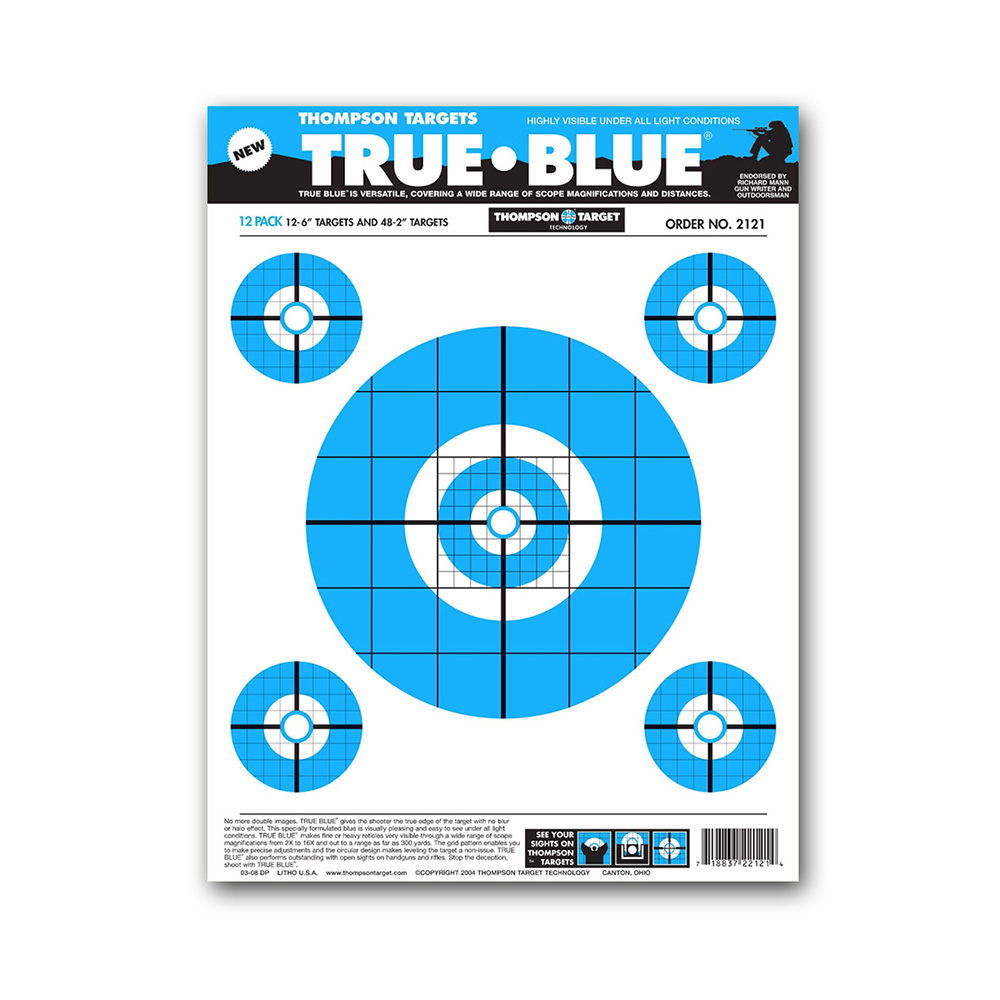 True Blue 9"x12" Paper Target (Bulk 500 Pack)