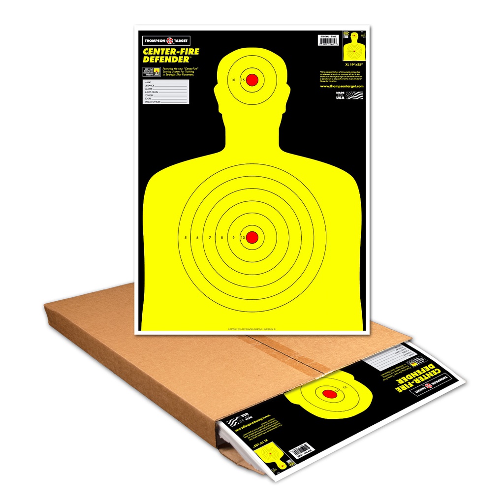 Center-Fire Silhouette 19"x25" Paper Targets (Bulk 500 Case)