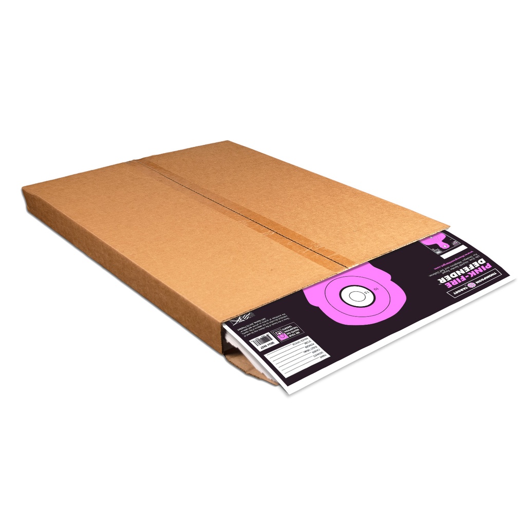 Pink-Fire Silhouette 19"x25" Paper Targets (Bulk 500 Case)