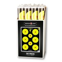 Case of 12 - Neon Bullseye 19&quot;x25&quot; Paper Targets (Retail 20 Pack Roll)