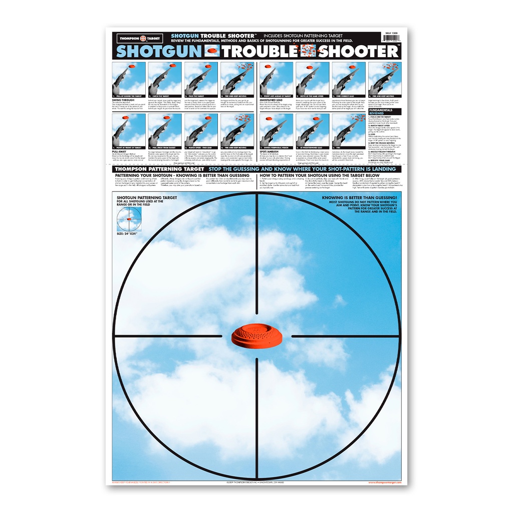 Shotgun Trouble Shooter 25&quot;x38&quot; Paper Targets (Bulk 200 Case)