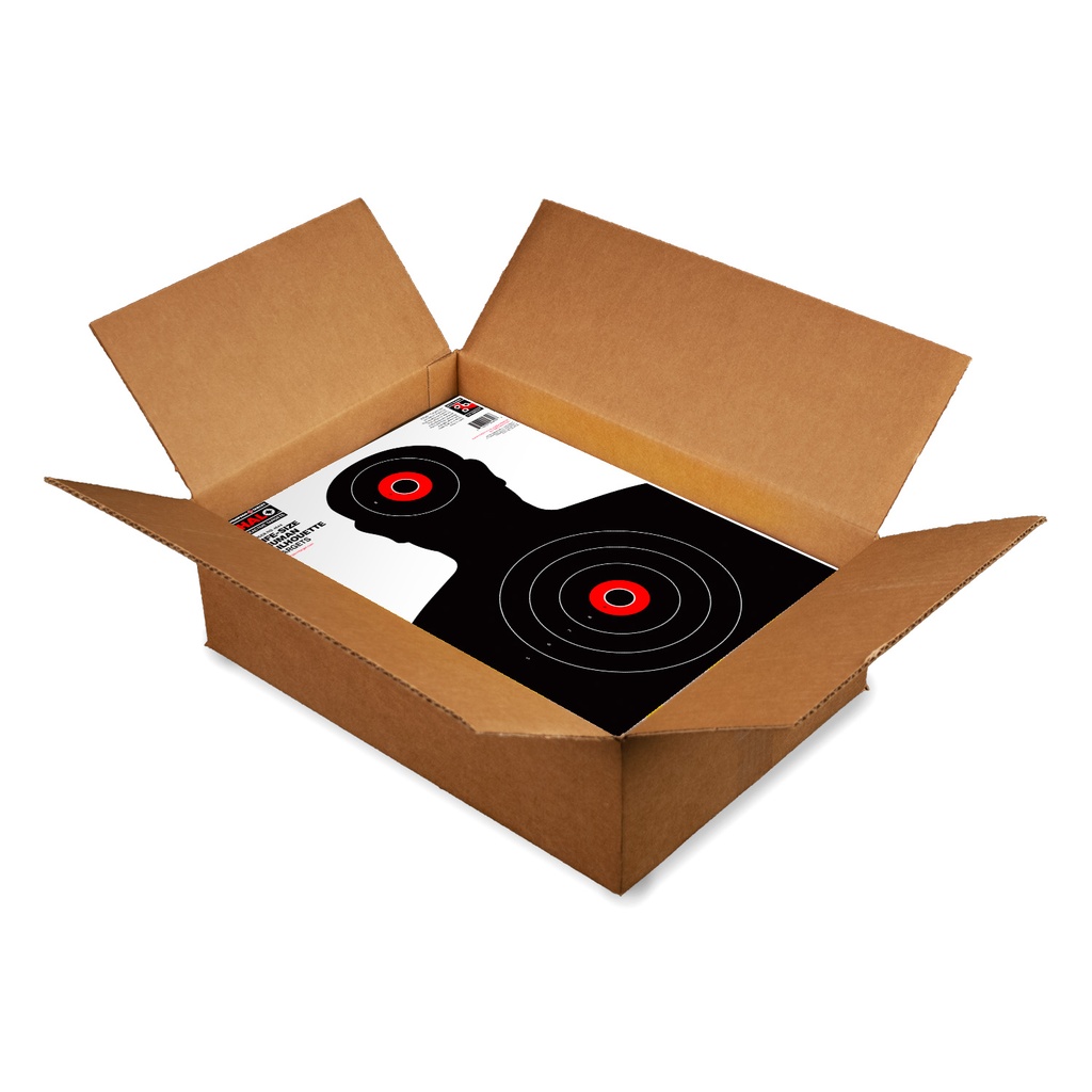 HALO Life-Size Silhouette 12.5&quot;x19&quot; Reactive Targets (Bulk 500 Case)