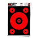HALO Bullseye 10&quot; &amp; 3&quot; Reactive 12.5&quot;x19&quot; Targets (Bulk 100 Pack)