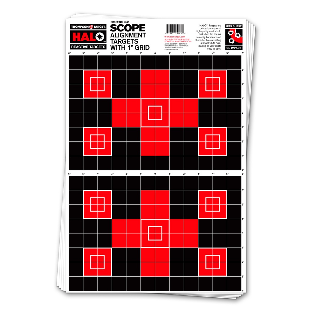 HALO Scope 12.5"x19" Reactive Targets (Bulk 100 Pack)