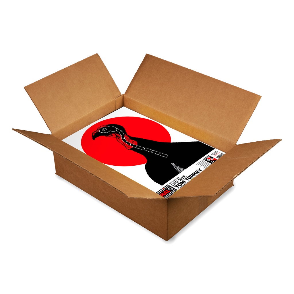 HALO Life-Size Turkey 12.5"x19" Reactive Targets (Bulk 500 Case)