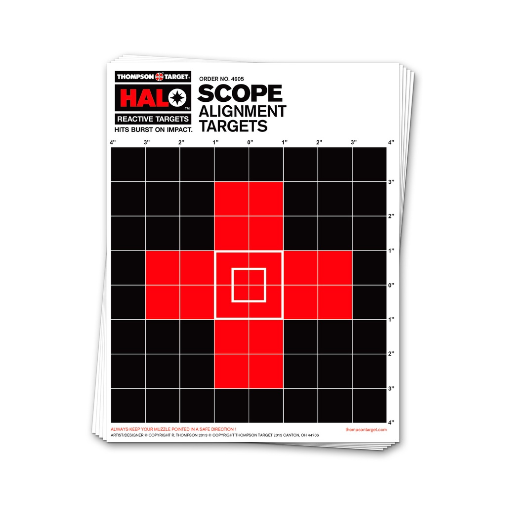 HALO Scope 8.5"x11" Reactive Targets (Bulk 200 Pack)