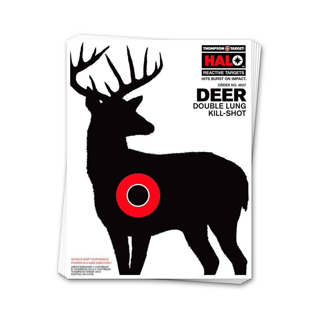 HALO Deer 8.5&quot;x11&quot; Reactive Targets (Bulk 200 Pack)