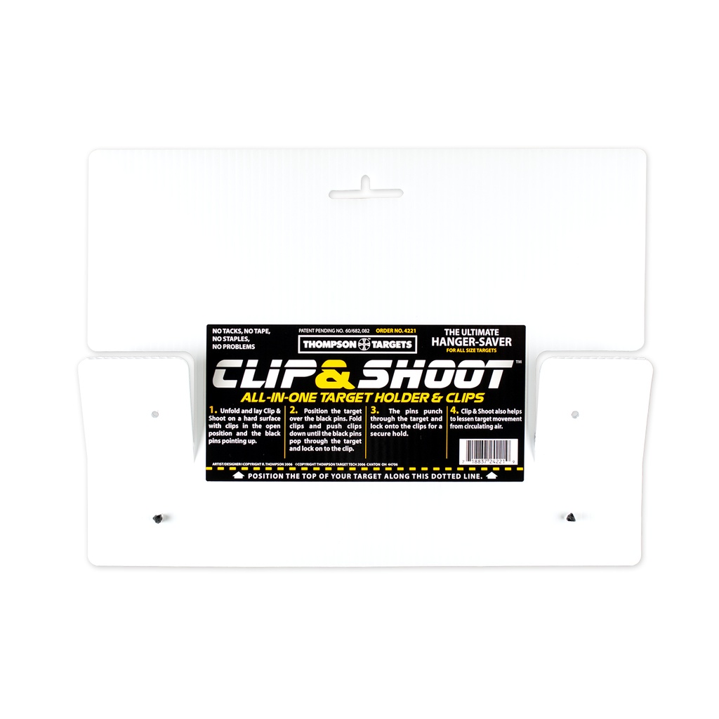 Original Clip &amp; Shoot Indoor Range Target Hanger (3 Cases of 200)