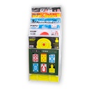 7600-B Metal Display with 72 Units of 12.5&quot;x19&quot; Paper Targets 10/Pack