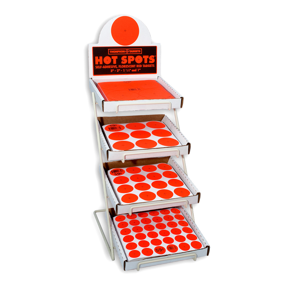 4800 Metal Display with Hot Spots Adhesive Target Sheets (100 each of 4 sizes)