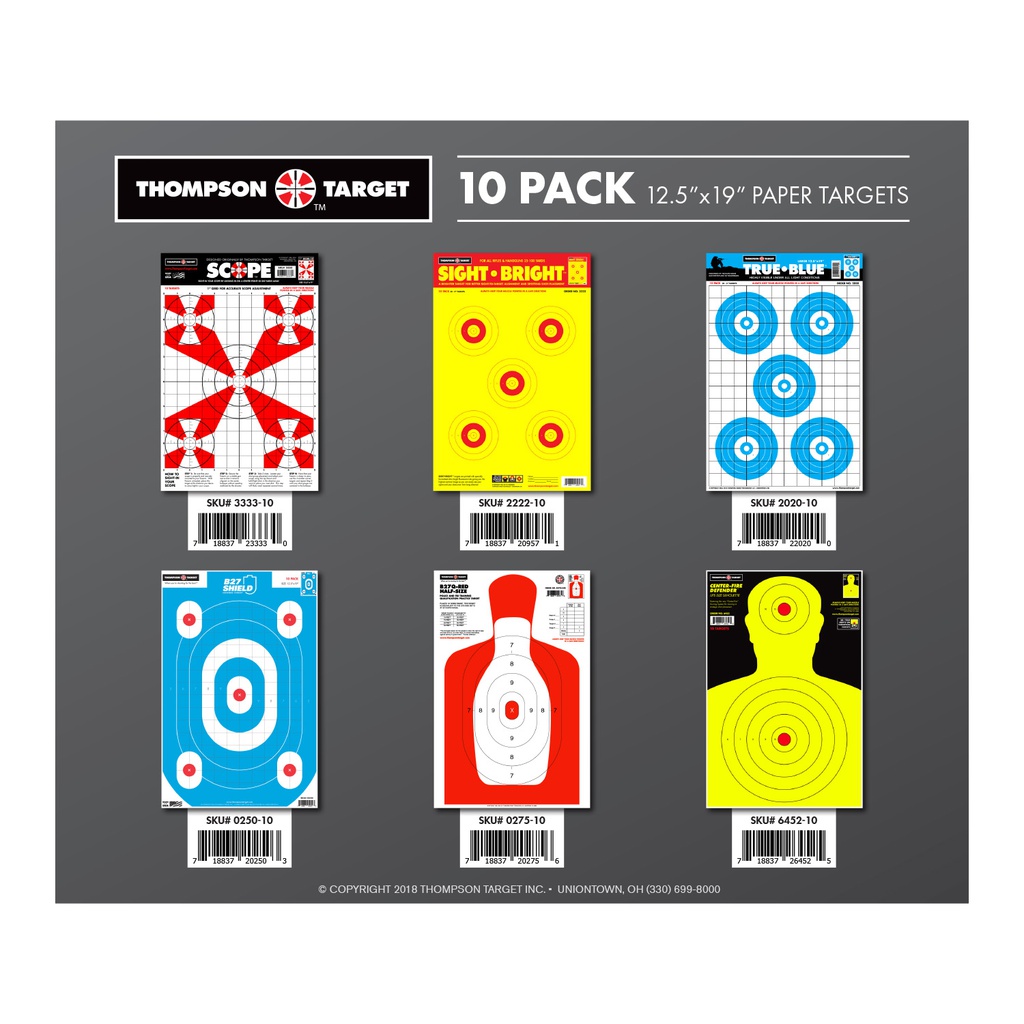 7600-B Product Only Refill (72 Units of 12.5"x19" Paper Targets 10/Pack)