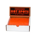 Hot Spots 3&quot; Fluorescent Orange Adhesive Targets Box of 12 Packs (10 Sheets/Pack)