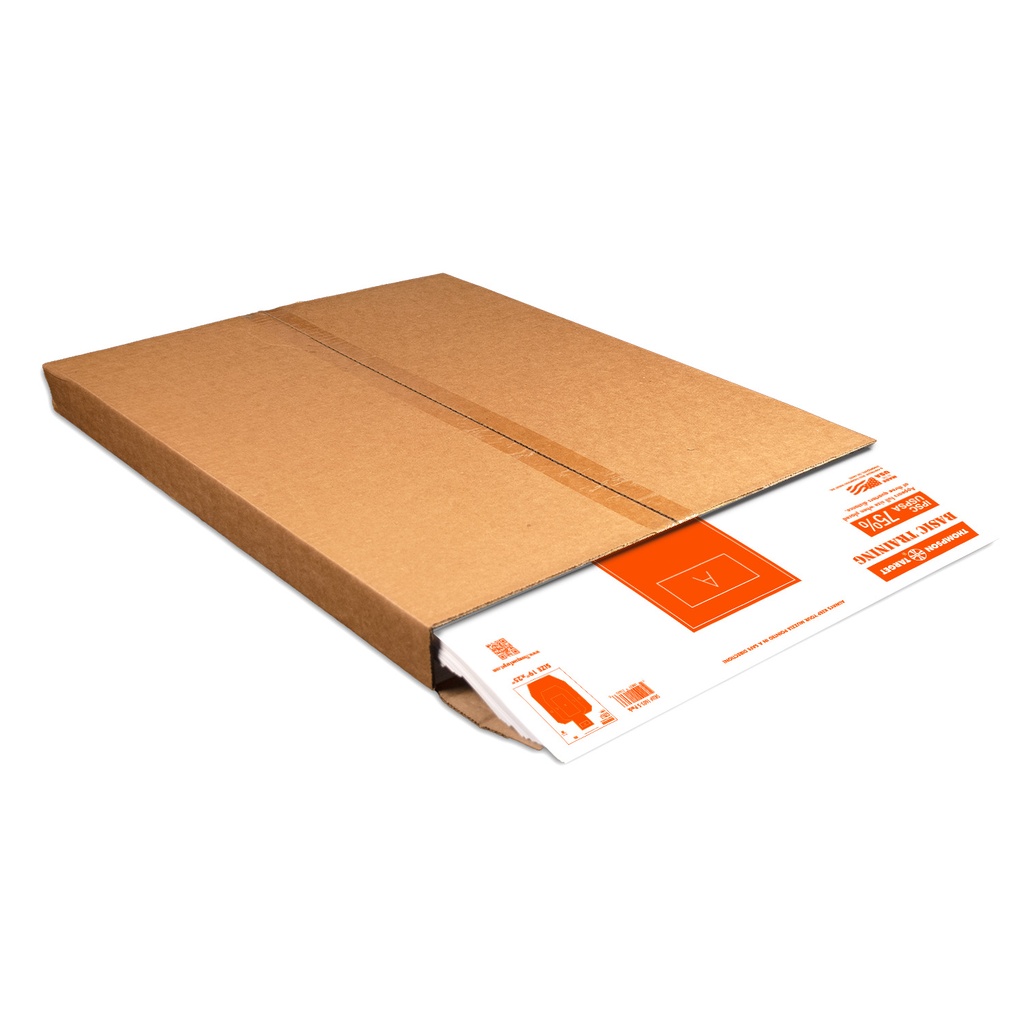 Basic Training 75% IPSC/USPSA 19"x25" Paper Targets (Bulk 500 Carton)