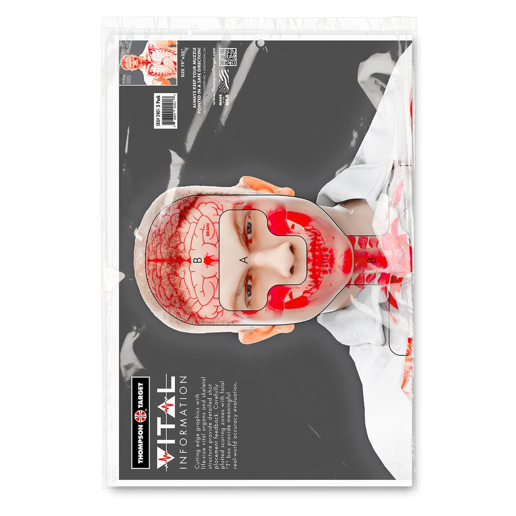 Vital Information 19"x25" Paper Targets (Retail 5 Pack)