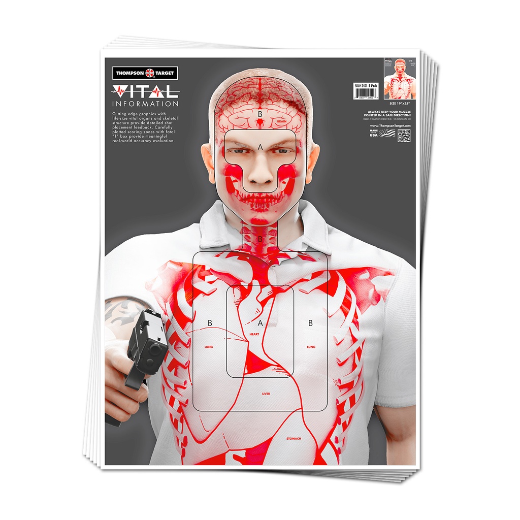 Vital Information 19"x25" Paper Targets (100 Pack)
