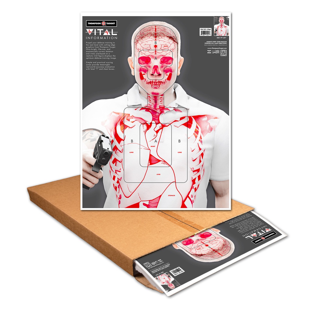 Vital Information 19"x25" Paper Targets (500 Carton)