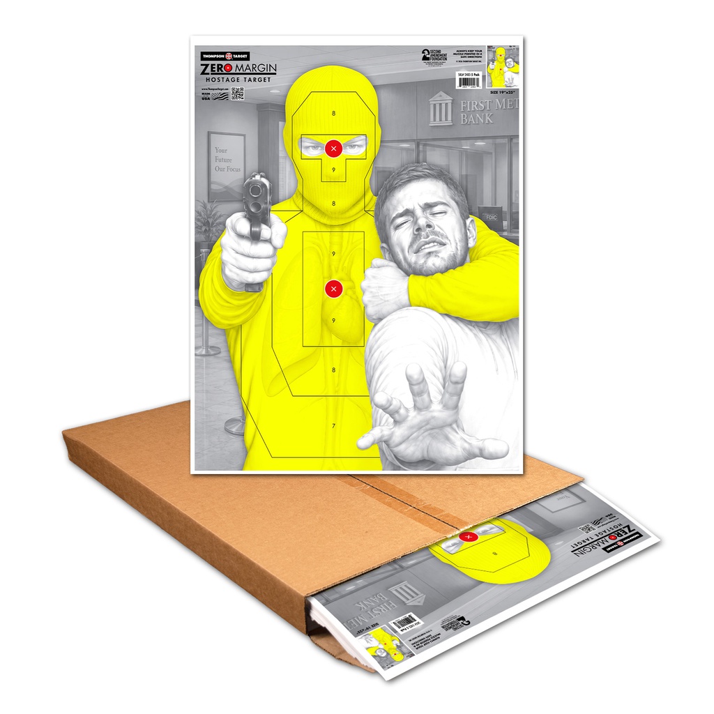 Zero Margin Hostage 19"x25" Paper Target (Bulk 500 Case)