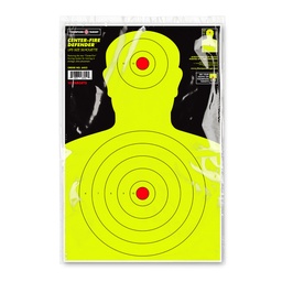[6452-30] Center-Fire Silhouette 12.5&quot;x19&quot; Paper Targets (Retail 30 Pack)