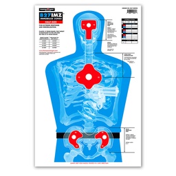 [0281-100] B27-IMZ Half-Size Silhouette 12.5"x19" Paper Targets (Bulk 100 Pack)