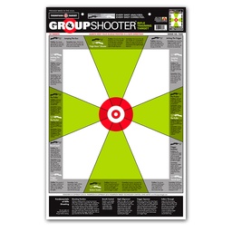 [9300-100] Group Shooter Rifle 12.5"x19" Paper Targets (Bulk 100 Pack)