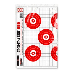 [4300-5] Sight Seer Red 19"x25" Paper Targets (Retail 5 Pack)