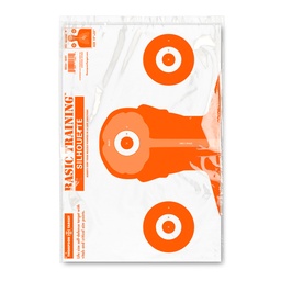 [1601-5] Basic Training Silhouette 19"x25" Paper Targets (Retail 5 Pack)