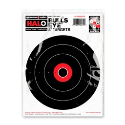 [4610-10] HALO Bullseye 8&quot; Reactive 8.5&quot;x11&quot; Target (Retail 10 Pack)