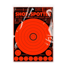 [5504-10] Shot-Spotter Orange 6.5"x9" Adhesive Targets (Retail 10 Pack)