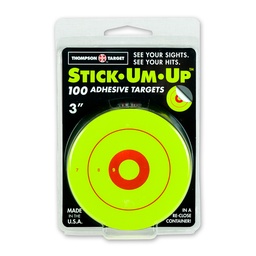 [6220-100] Stick-Um-Up Green 3" Adhesive Targets (Retail 100 Pack)