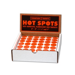 [4831-C] Hot Spots 1" Adhesive Targets Box of 12 Packs (10 Sheets/Pack)