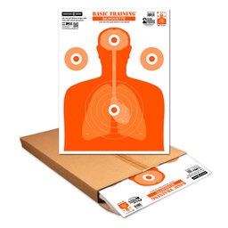 [1601-500] Basic Training Silhouette 19"x25" Paper Targets (Bulk 500 Case)