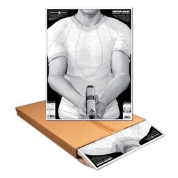 [2702-500] Center-Mass Defense 19"x25" Paper Targets (Bulk 500 Case)