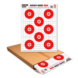 [4300-500] Sight Seer Red 19"x25" Paper Targets (Bulk 500 Case)