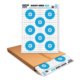 [4400-500] Sight Seer Blu 19"x25" Paper Targets (Bulk 500 Case)