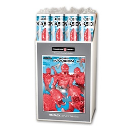 [4003-C] Case of 12 - Alien Invasion Game 19&quot;x25&quot; Paper Target (Retail 20 Pack Roll)