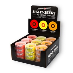 [5200] 5200 Cardboard Display with 36 Units of Sight-Seers 2.25&quot; Adhesive Targets 50/Pack