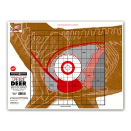 [8825-100] Life-Size Deer 19"x25" Paper Targets (Bulk 100 Pack)