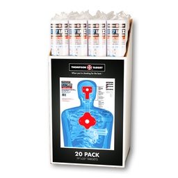 [6924-C] Case of 12 B27-IMZ Silhouette 19"x25" Paper Targets (Retail 20 Pack Roll)