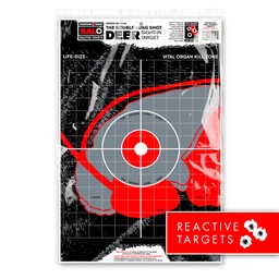 [4649-20] HALO Life-Size Deer 12.5"x19" Reactive Target (Retail 20 Pack)
