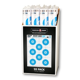 [4400-C] Case of 12 - Sight Seer Blu 19&quot;x25&quot; Paper Targets (Retail 20 Pack Roll)