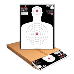 [0759-500] Red-Fire Silhouette 19"x25" Paper Targets (Bulk 500 Case)