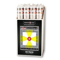 [9200-C] Case of 12 - Group Shooter 19"x25" Paper Targets (Retail 20 Pack Roll)